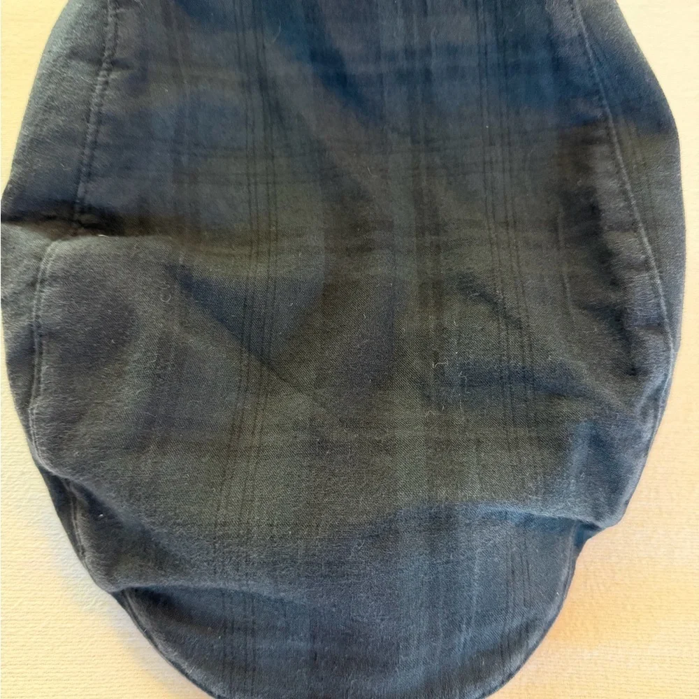 Banana Republic Navy‎ & Olive Plaid Cotton Flat Cap | Classic Driving Style